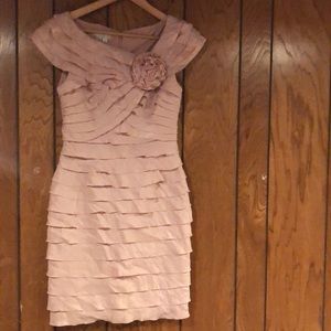 London Times Pink Petite Cocktail Dress